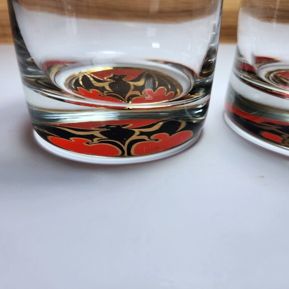Bacardi Rum Glass Bacardi Bat logo Lot of 2 Weighted lo-ball Collectable10oz - Picture 5 of 10